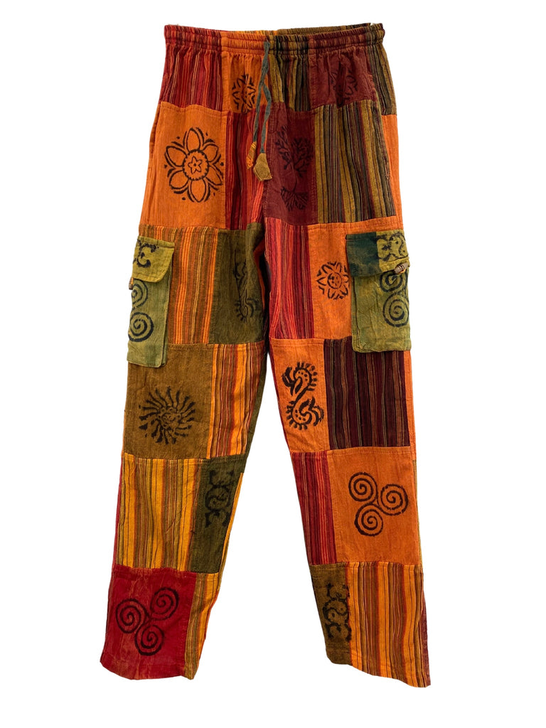 Patchwork cargo pants S