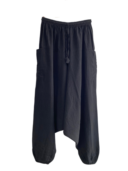 Plain Happy Pants Black