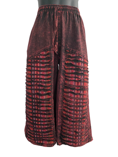 Razor cut wide leg flared pants