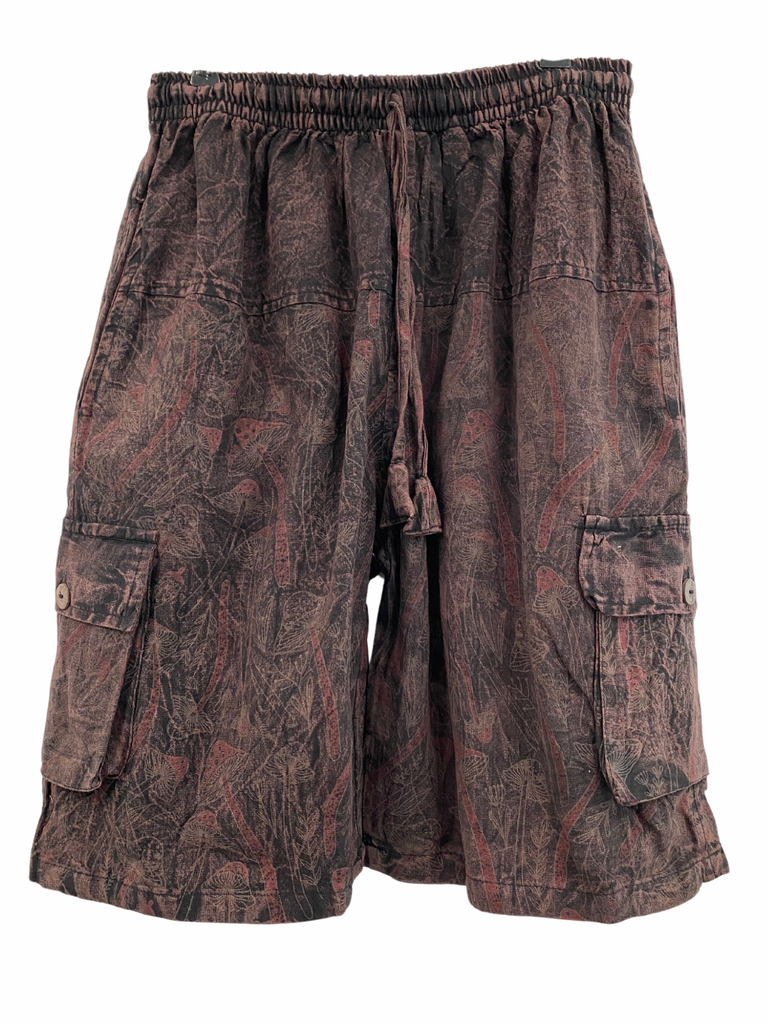 Mushroom print shorts