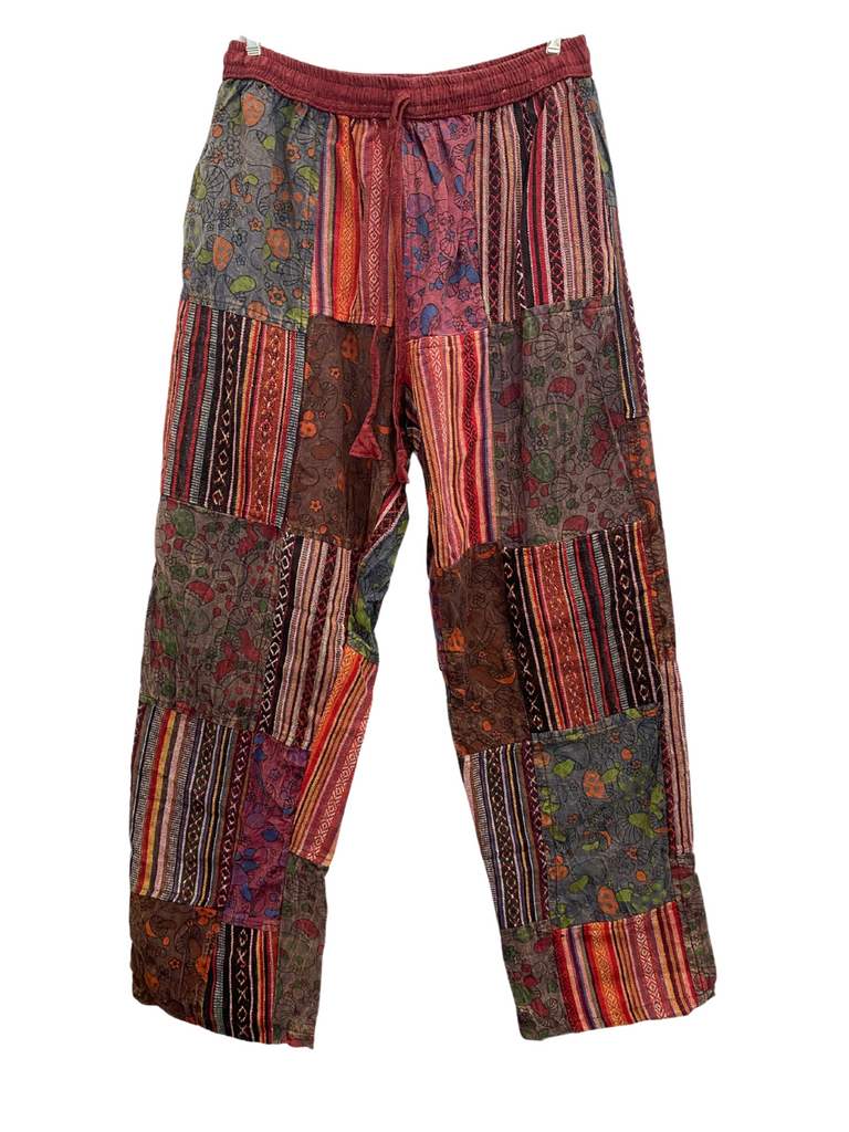 Gheri / Mushroom print patch pants