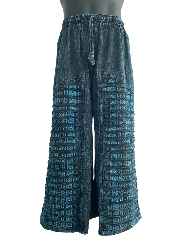 Razor cut wide leg flared pants