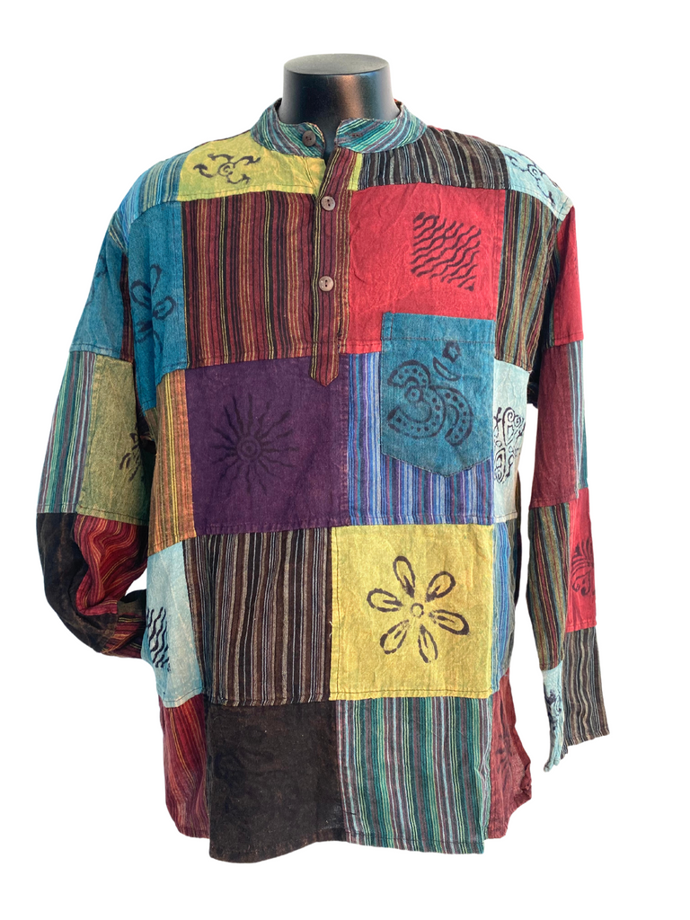 Patchwork Cotton Shirt L