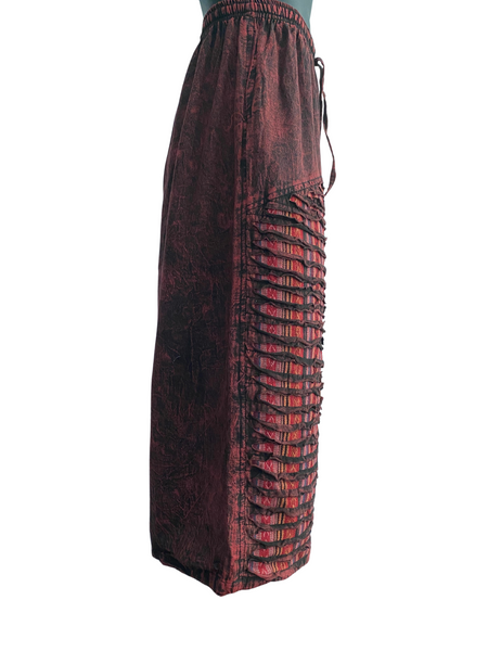 Razor cut wide leg flared pants