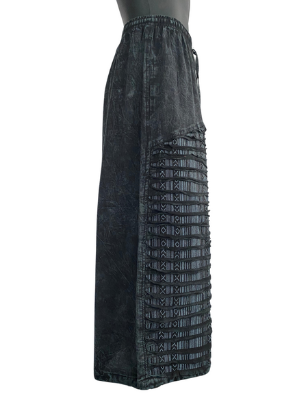 Razor cut wide leg flared pants
