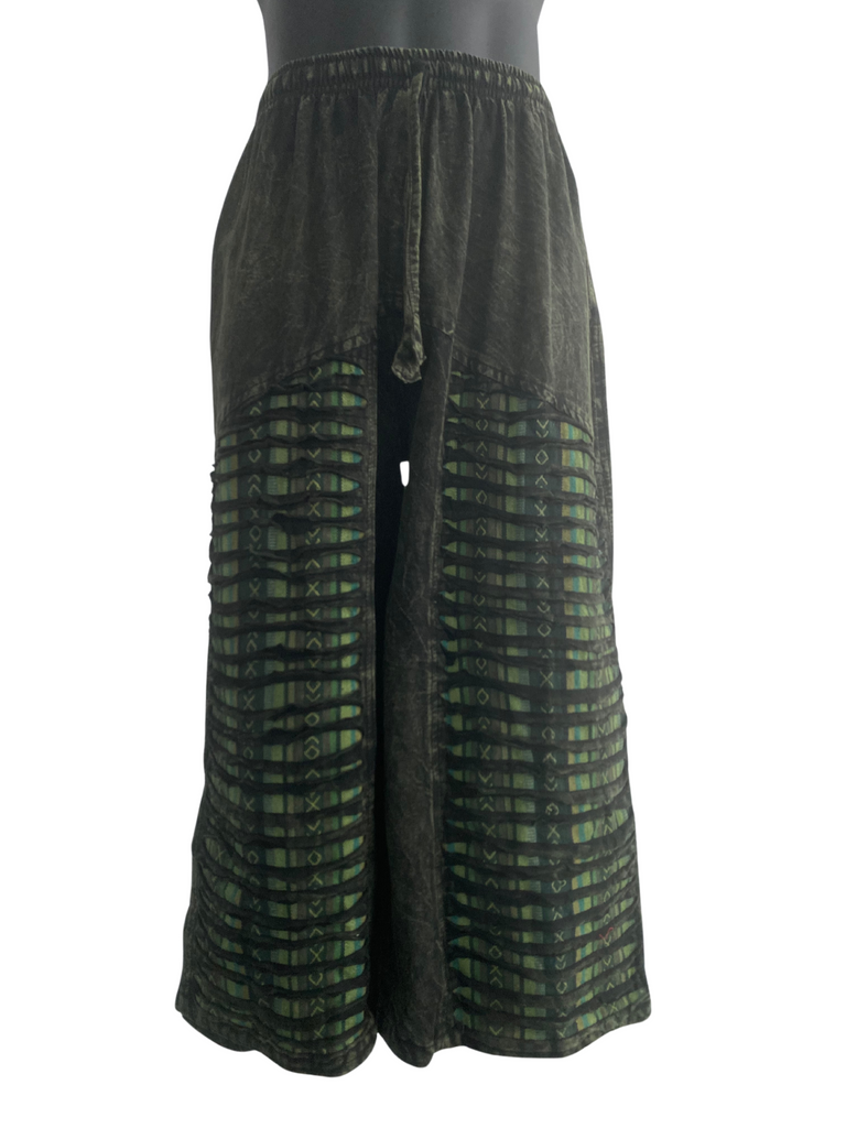 Razor cut wide leg flared pants