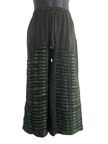 Razor cut wide leg flared pants
