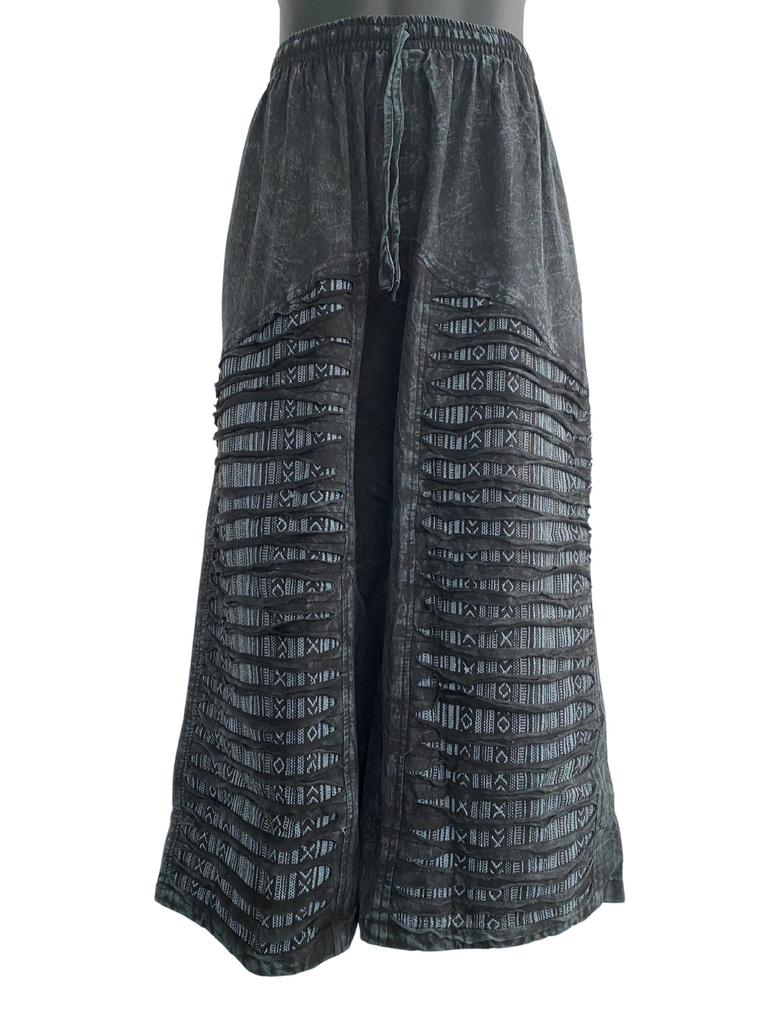 Razor cut wide leg flared pants