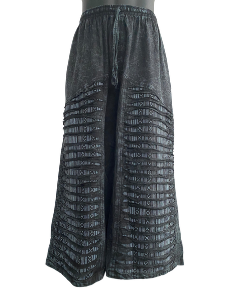 Razor cut wide leg flared pants