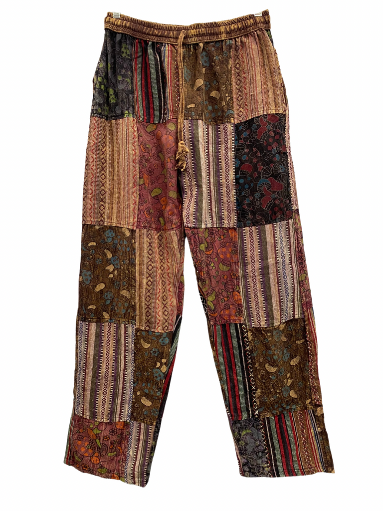 Gheri / Mushroom print patch pants