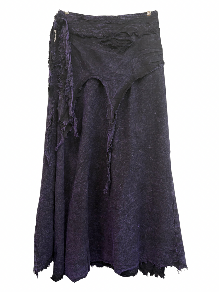 Long Bush Doof Skirt Tashi Purple