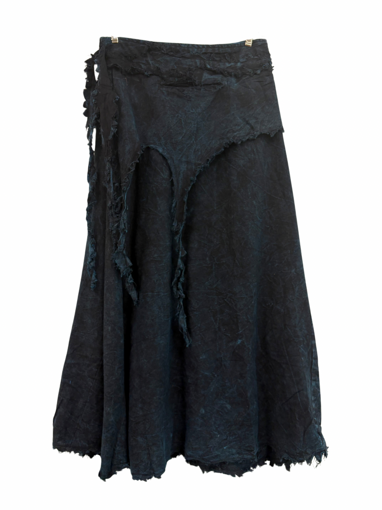 Long Bush Doof Skirt Tashi Blue