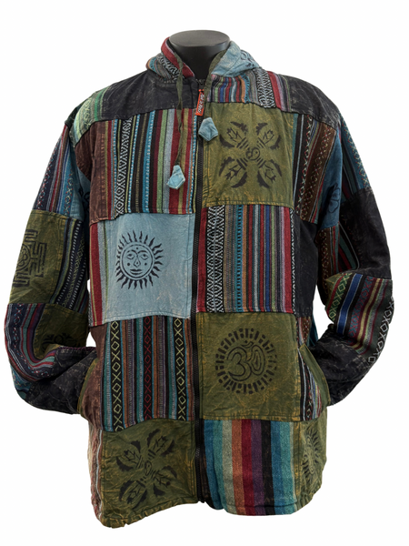 Block printed patchwork Jacket Size 3XL