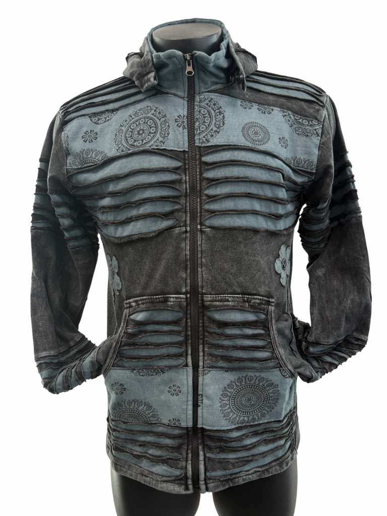 Knit Razor cut Jacket Charcoal