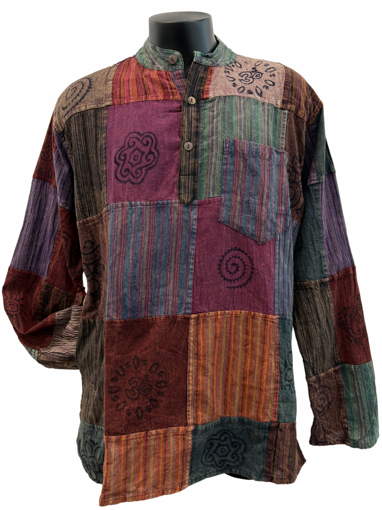 Patchwork Cotton Shirt XL