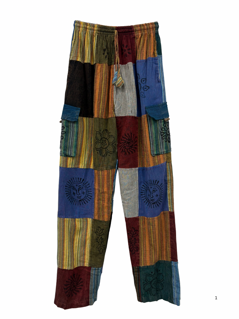 Patchwork cargo pants XL