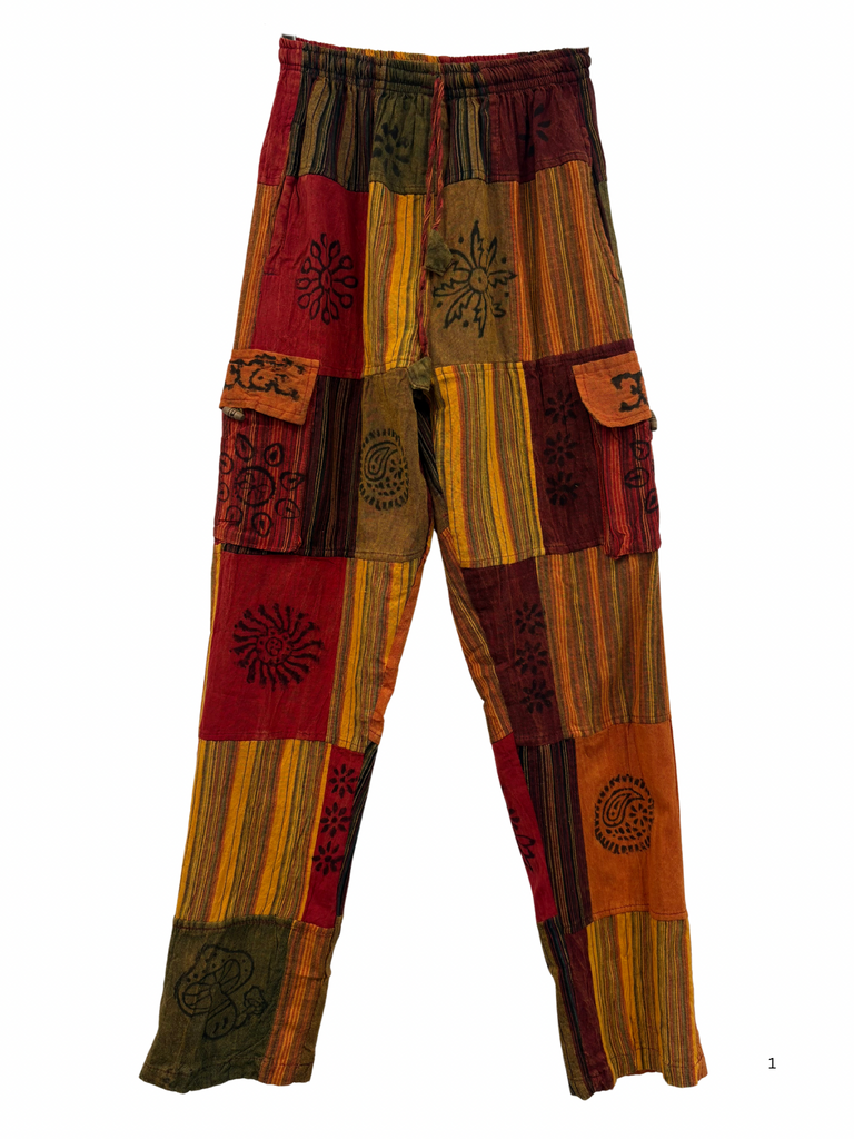 Patchwork cargo pants M