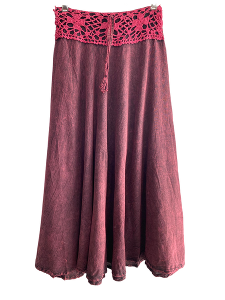 Long Skirt Crochet Panel