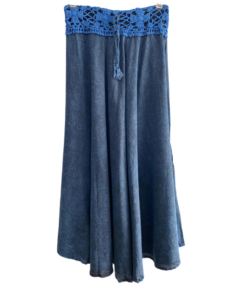 Long Skirt Crochet Panel