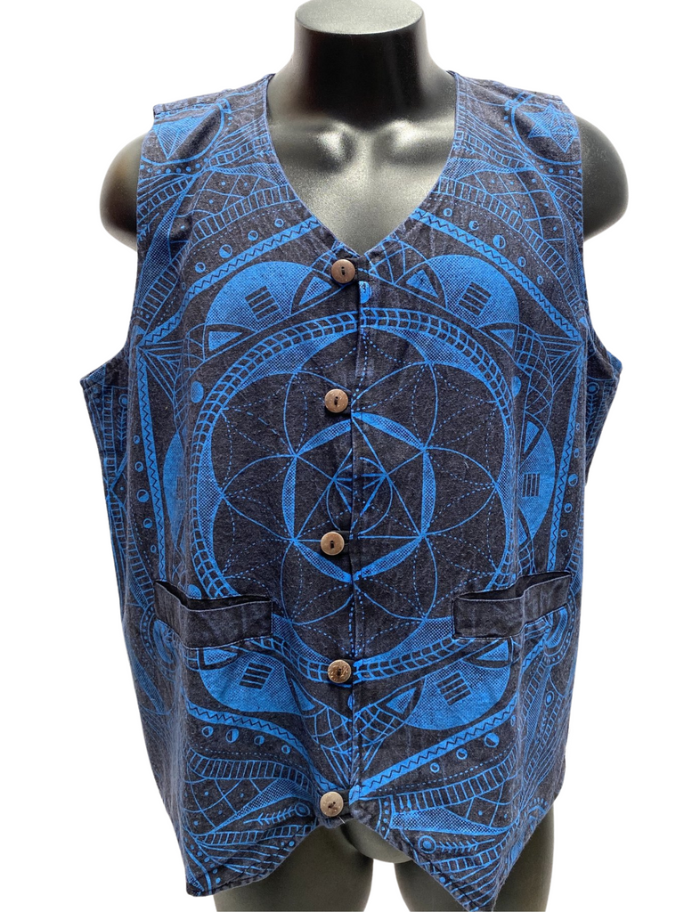 Geo cotton vest