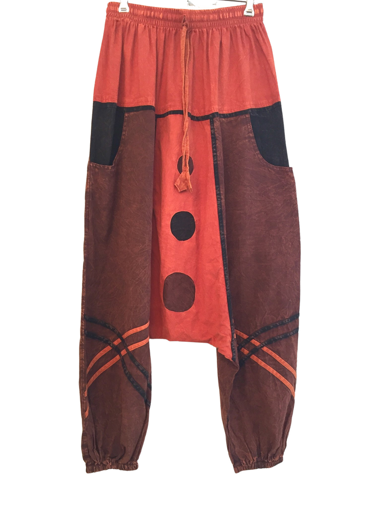 Doof Pants XOX Orange and Brown