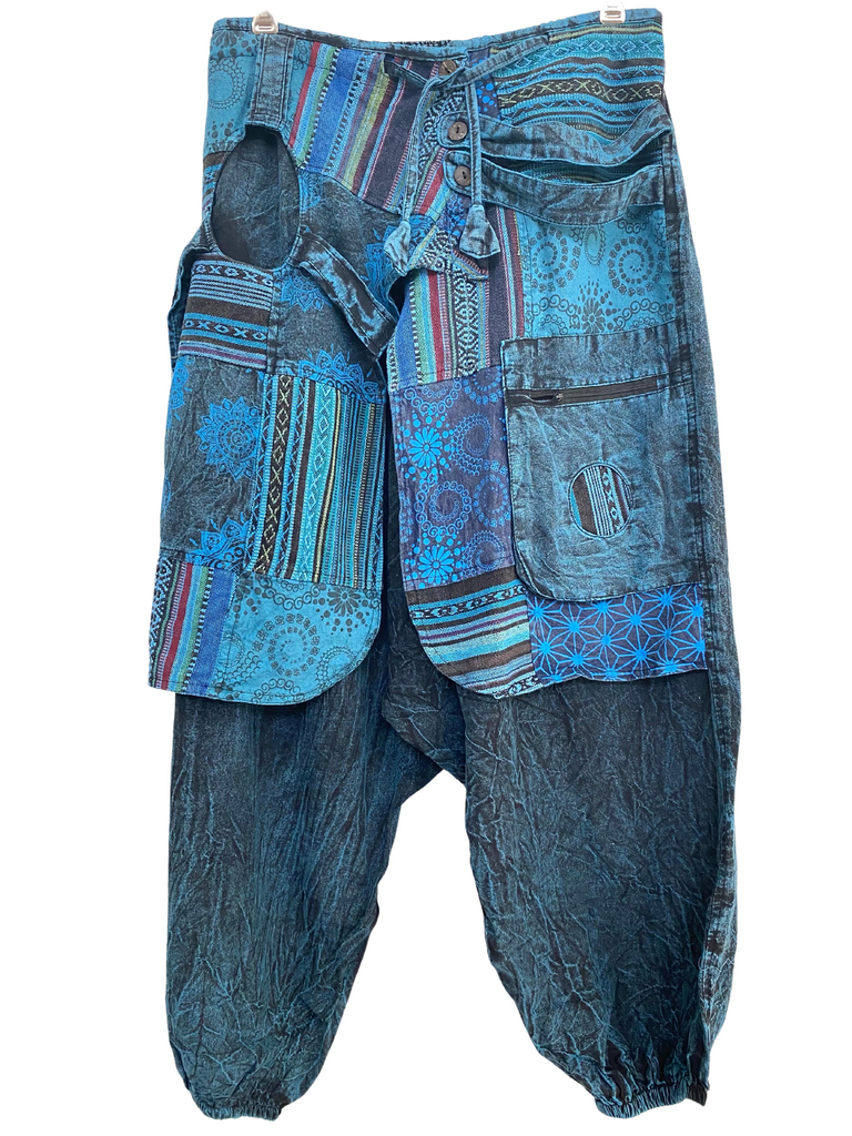 Doof Pants with patchwork wrap