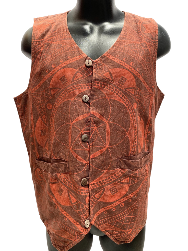 Geo cotton vest