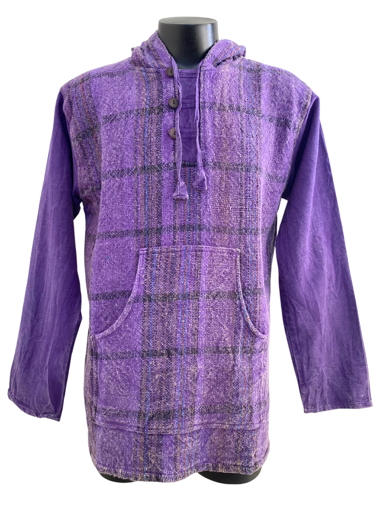 Jali Plaid  Cotton Pullover