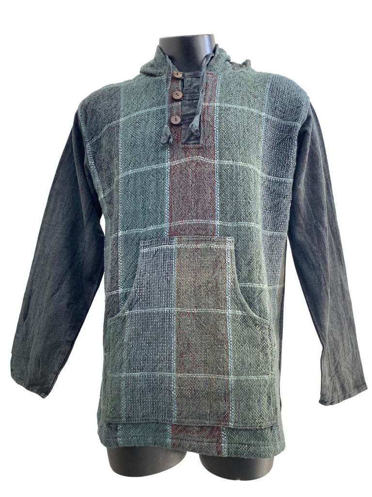 Jali Plaid  Cotton Pullover