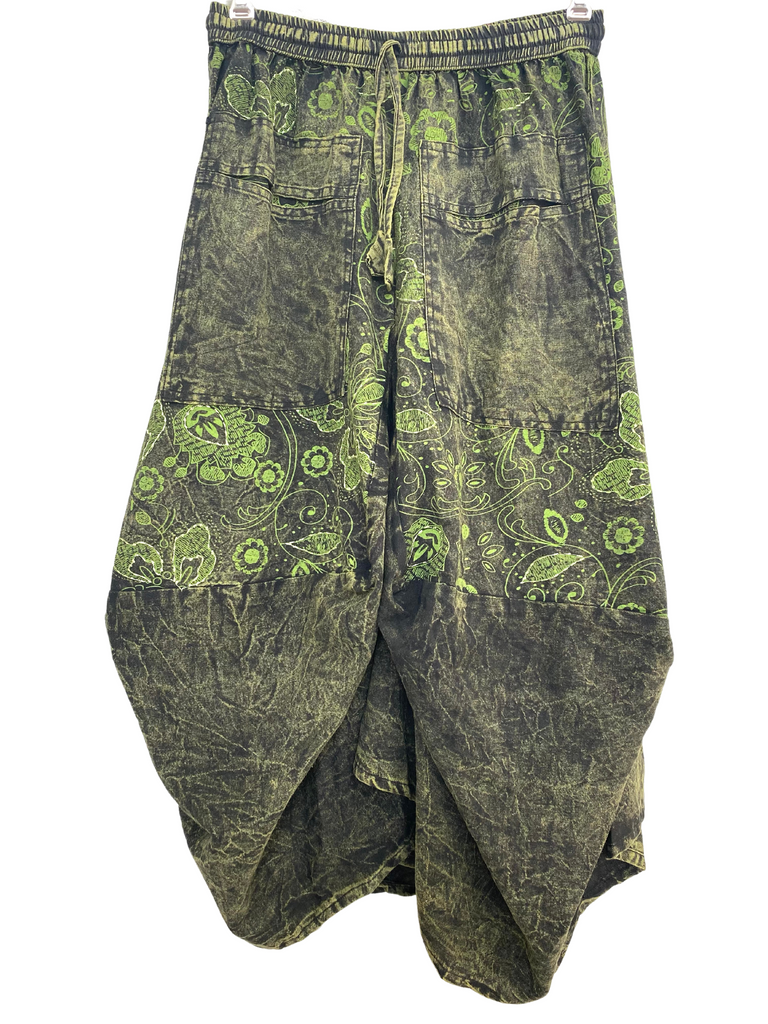 Shaped Floral Print Skirt