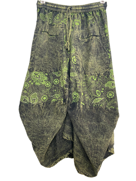 Shaped Floral Print Skirt
