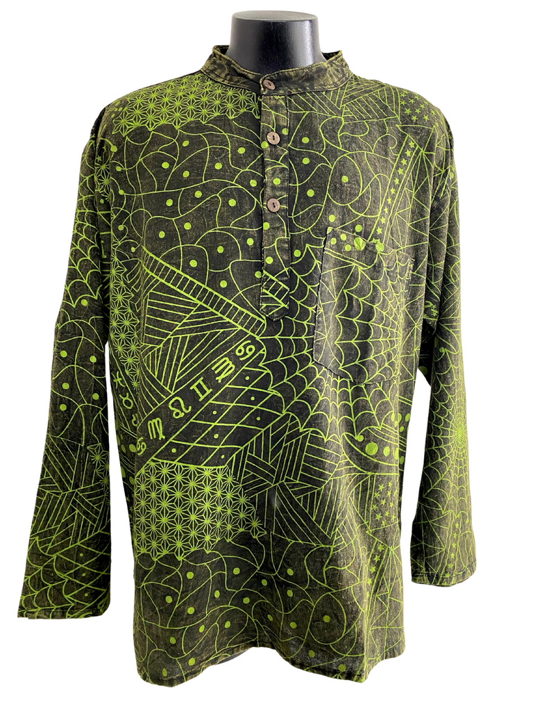 Cotton Zodiac/Web print Shirt