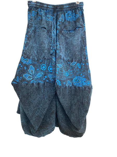 Shaped Floral Print Skirt