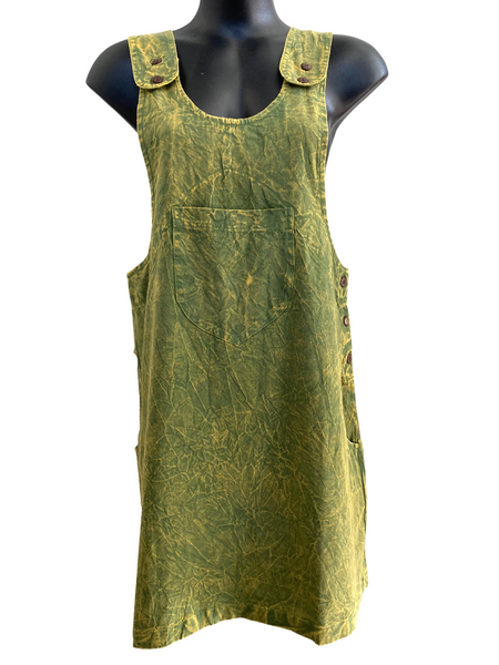 Short stonewashed pinafore