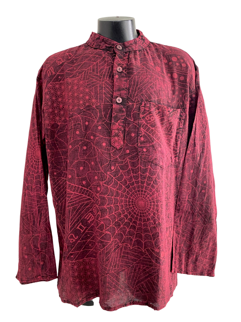 Cotton Zodiac/Web print Shirt