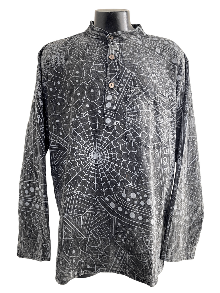 Cotton Zodiac/Web print Shirt