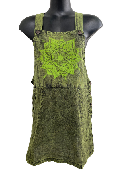 Mandala cotton pinafore