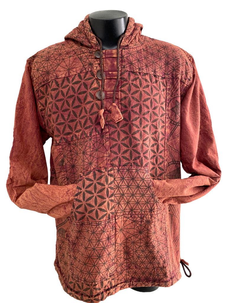 Geo/Flower of Life Patch Pullover