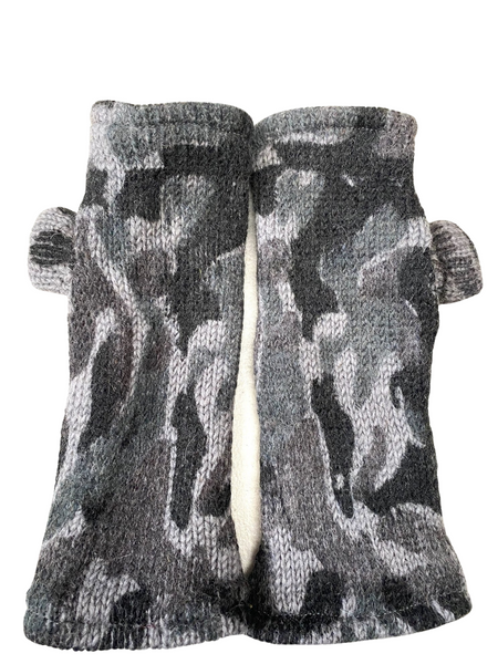 Hand warmers wool camouflage 4 colour ways