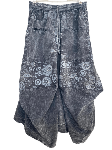 Shaped Floral Print Skirt