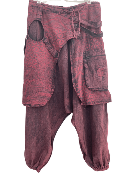 Geo/Flower of Life Doof Pants with wrap