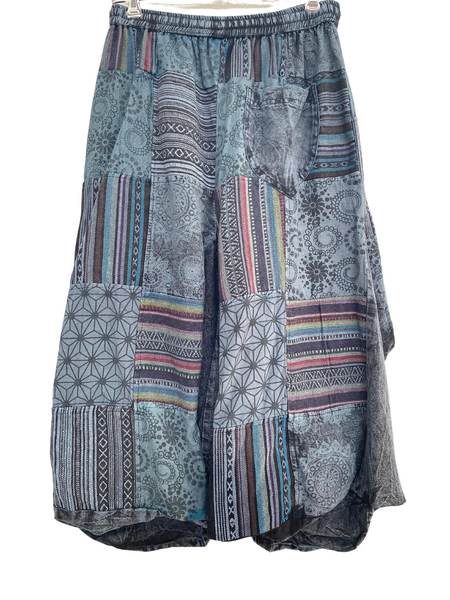 Shaped Patchwork Skirt