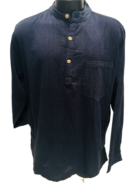 Cotton Shirt Dark Blue