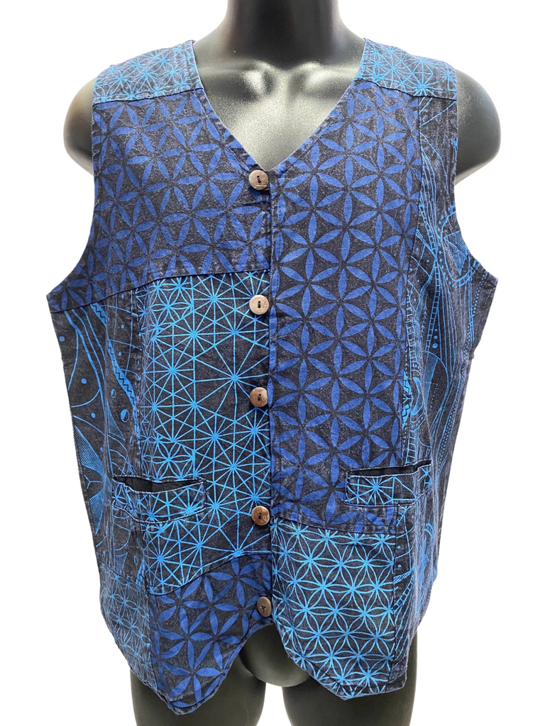 Flower of Life/Geo cotton vest