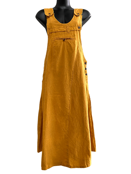 Long stonewashed pinafore
