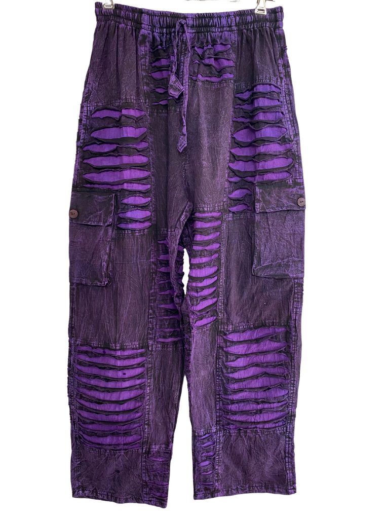 Razor cut cargo pants