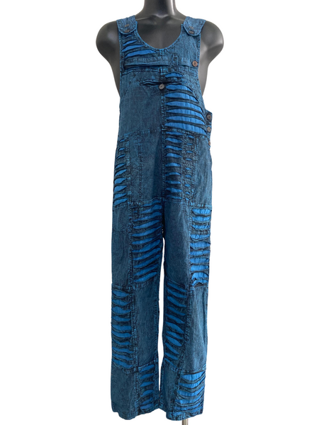 Razor cut straight leg overalls