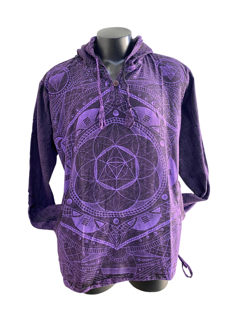 Geo Cotton Pullover