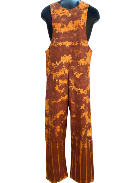 Tie Dyed Straight leg overalls
