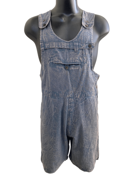 Short Stonewashed cotton overalls